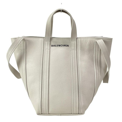 Balenciaga Tote Bag Everyday Small North South 672791 Light Gray Leather