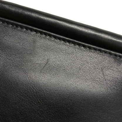 Chanel Handbag - Black X Dark Brown Plastic Handle Leather