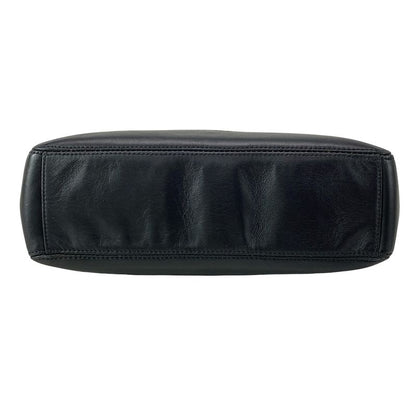 Chanel Handbag - Black X Dark Brown Plastic Handle Leather