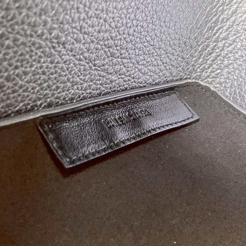 Balenciaga Handbag North South 669754 Silver Leather