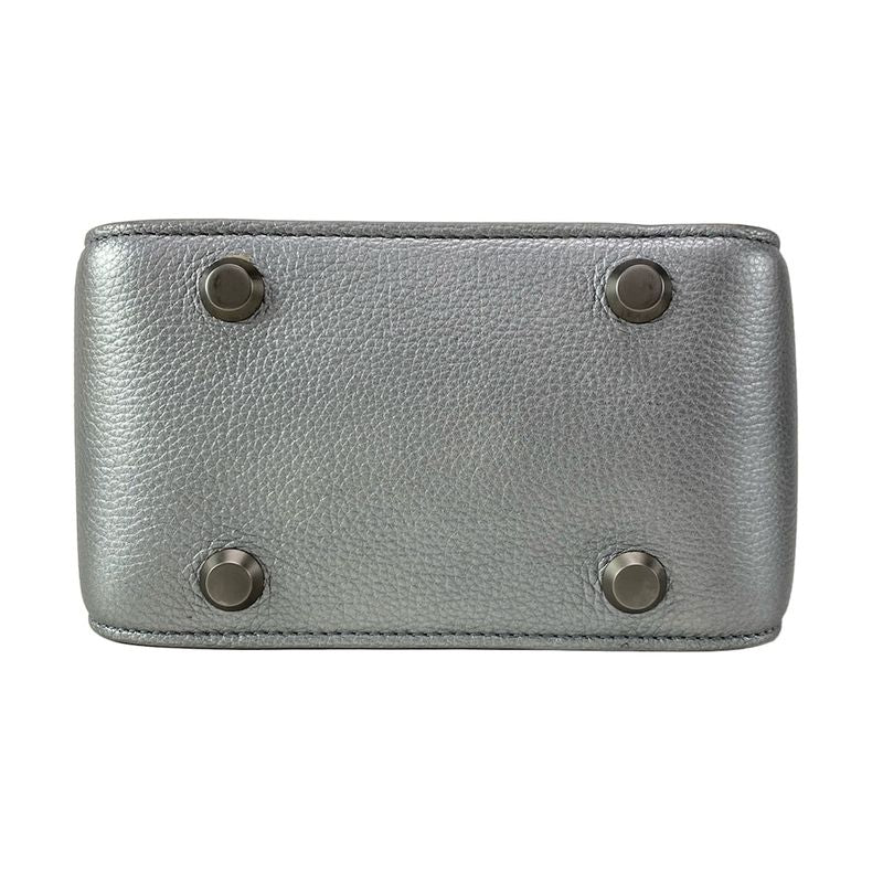 Balenciaga Handbag North South 669754 Silver Leather