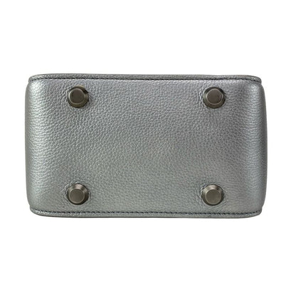 Balenciaga Handbag North South 669754 Silver Leather