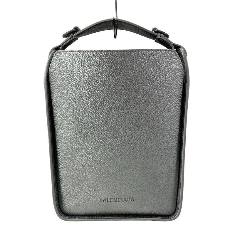 Balenciaga Handbag North South 669754 Silver Leather