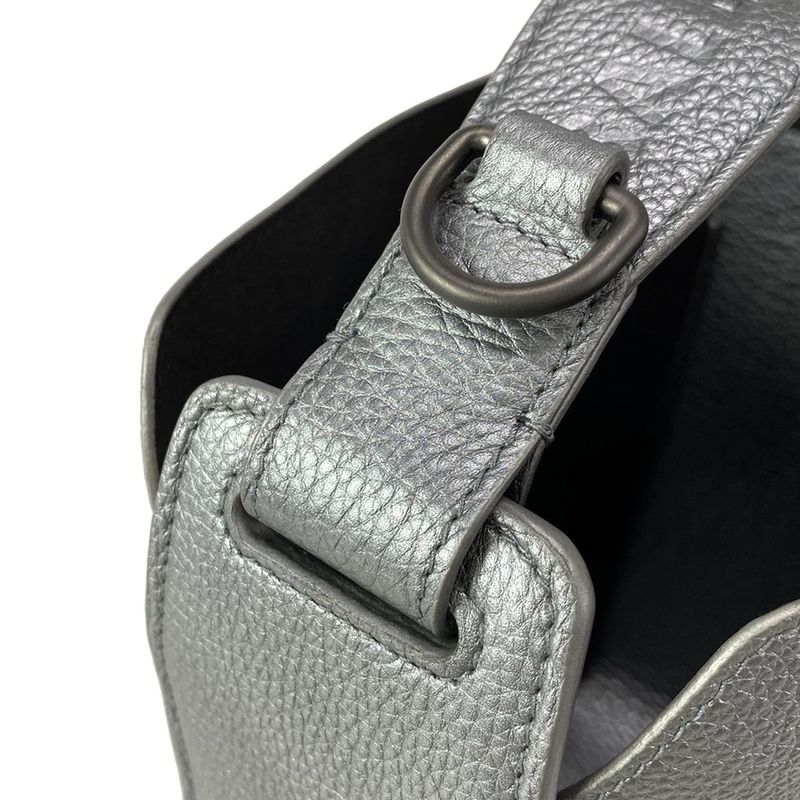 Balenciaga Handbag North South 669754 Silver Leather