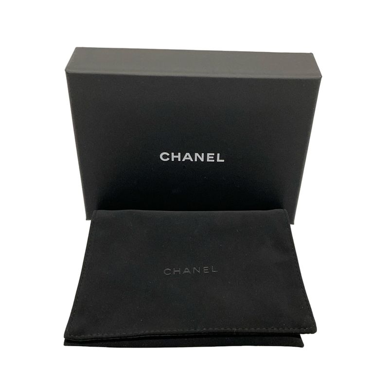 Chanel Bifold Wallet Matelasse Light Brown Silver Hardware Leather