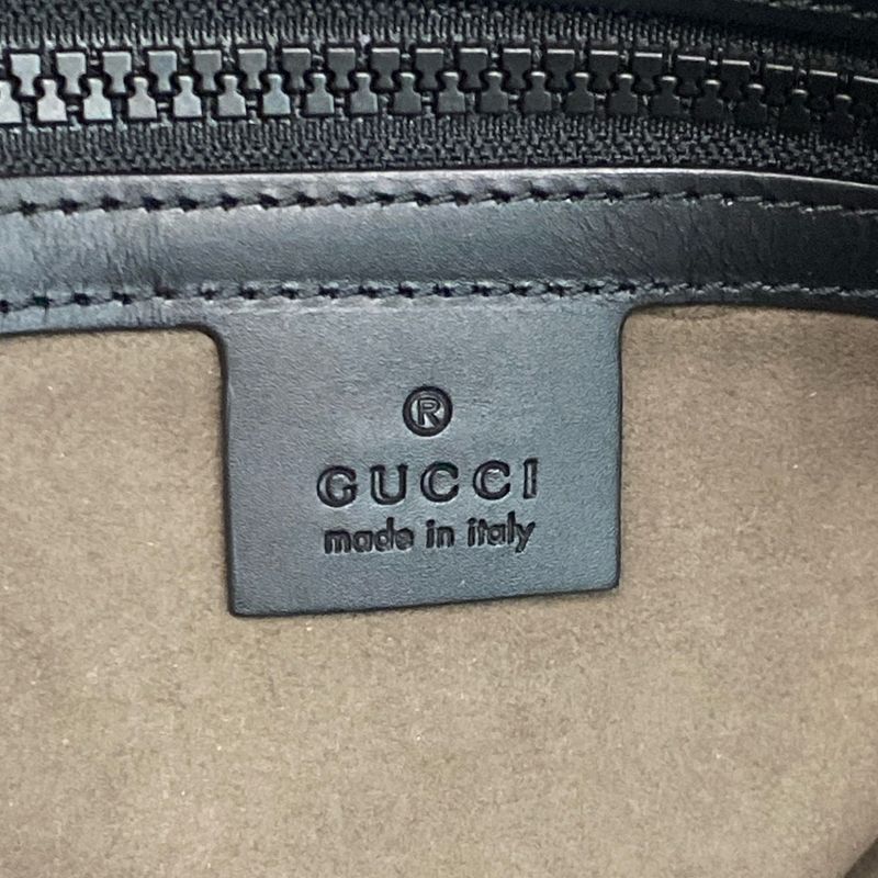 Gucci Backpack Sac GG Supreme Canvas Small Backpack 429020 Beige X Black Leather