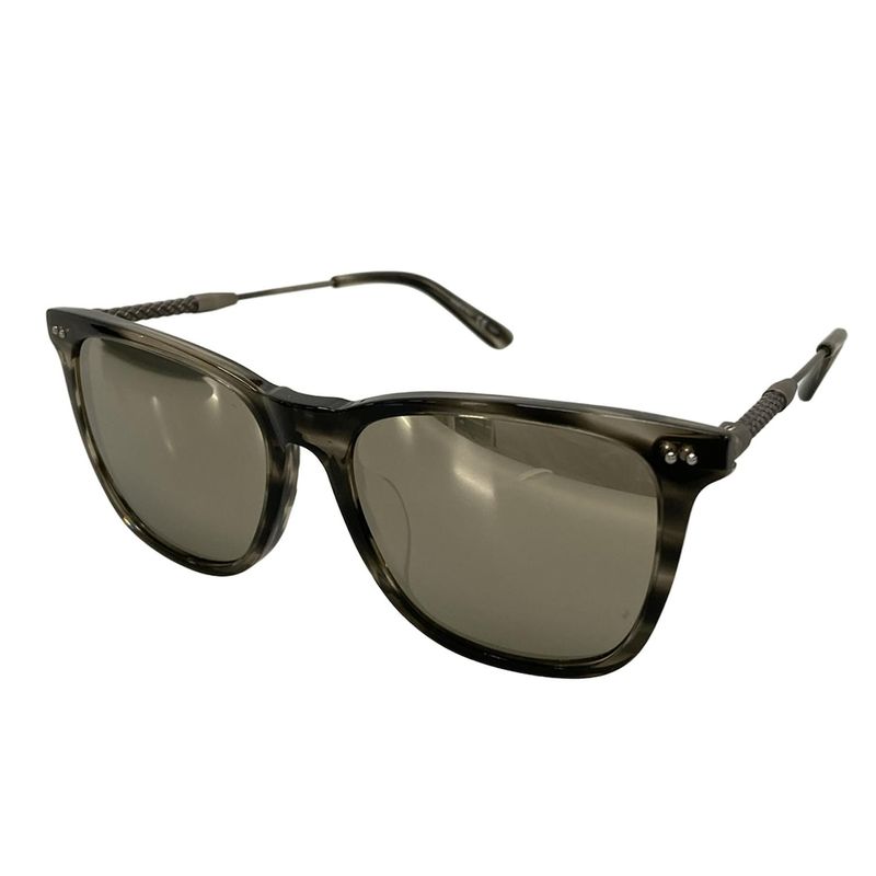 Bottega Veneta Sunglass Es Bv0072sa Dark Brown X Silver Mirror Lens