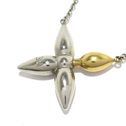 Louis Vuitton Necklace Coryel Isette M01022 Silver X Gold
