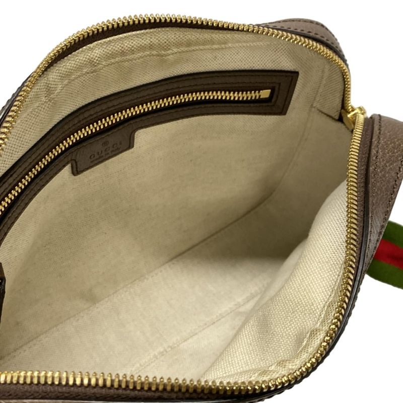 Gucci Shoulder Bag Jumbo GG 675891 Dark Brown X Beige X Multi Leather