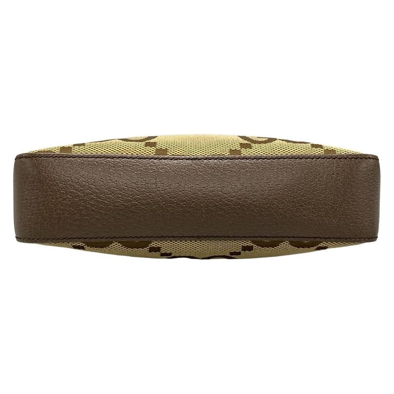 Gucci Shoulder Bag Jumbo GG 675891 Dark Brown X Beige X Multi Leather