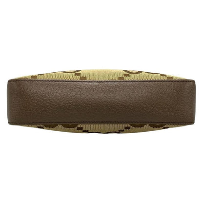 Gucci Shoulder Bag Jumbo GG 675891 Dark Brown X Beige X Multi Leather
