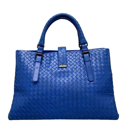 Bottega Veneta Handbag Medium Rome Bag Blue Leather