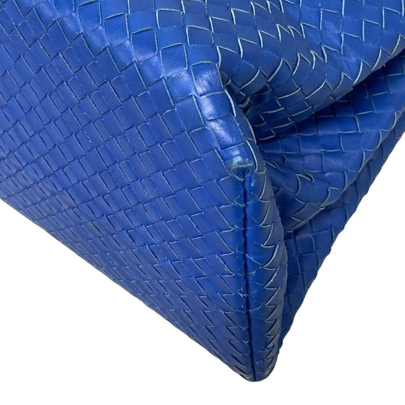 Bottega Veneta Handbag Medium Rome Bag Blue Leather