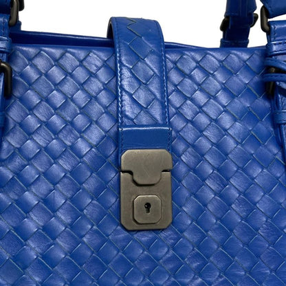 Bottega Veneta Handbag Medium Rome Bag Blue Leather
