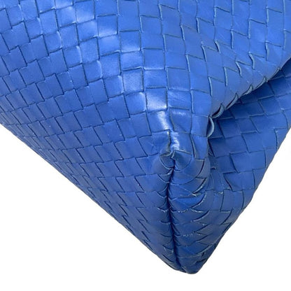 Bottega Veneta Handbag Small Rome Bag Blue Leather