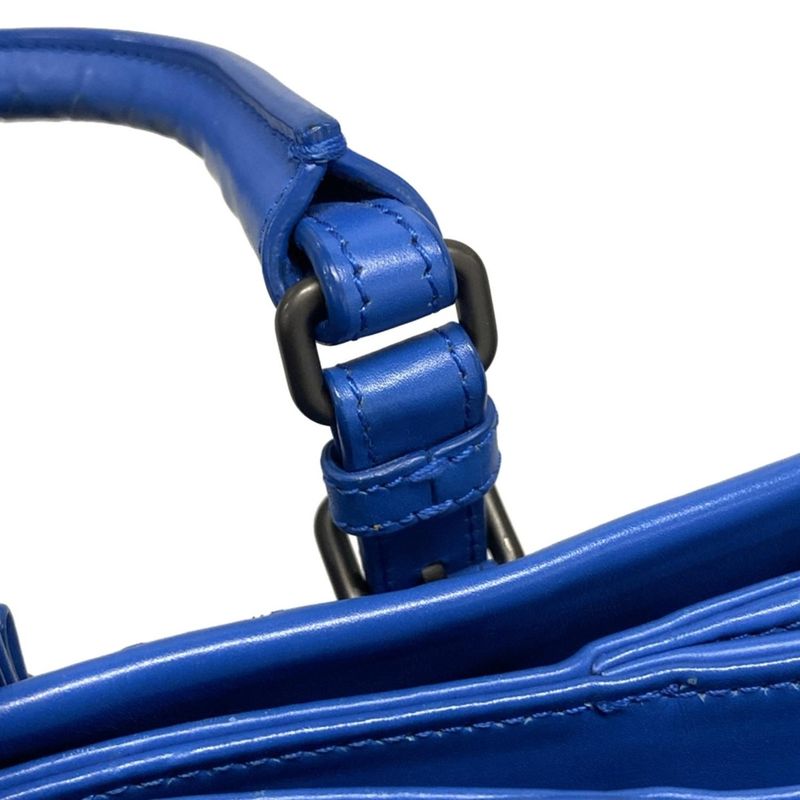 Bottega Veneta Handbag Small Rome Bag Blue Leather