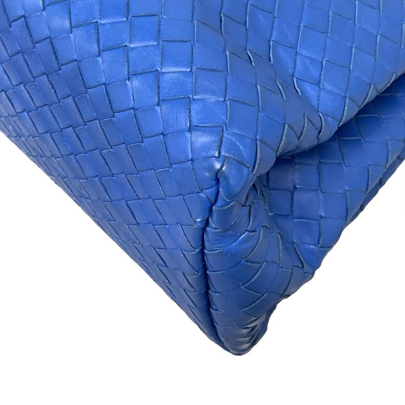 Bottega Veneta Handbag Small Rome Bag Blue Leather