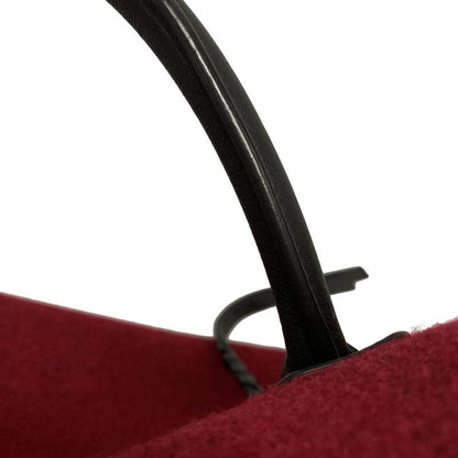 Celine Tote Bag Luggage Small Square Phantom Red X Black Leather