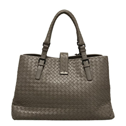 Bottega Veneta Handbag Medium Rome Bag Greige Leather