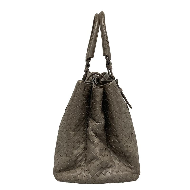 Bottega Veneta Handbag Medium Rome Bag Greige Leather