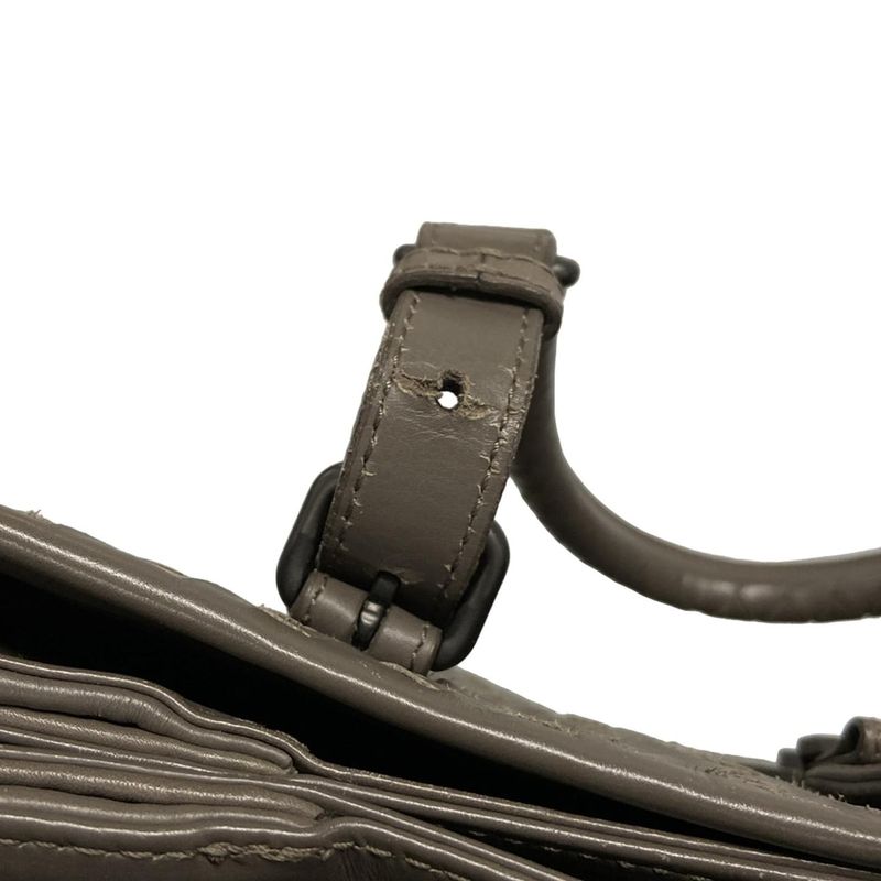 Bottega Veneta Handbag Medium Rome Bag Greige Leather