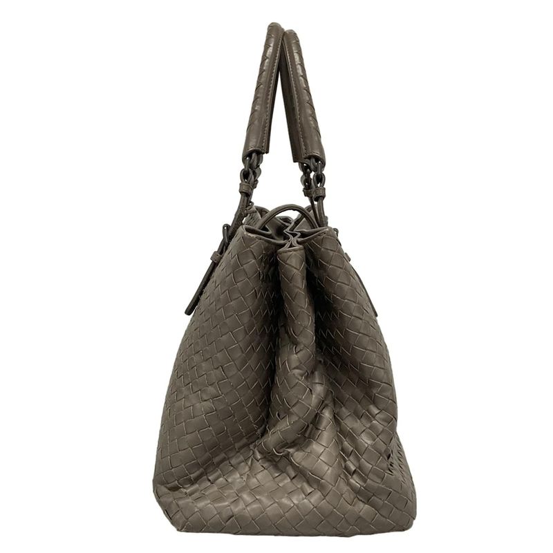 Bottega Veneta Handbag Medium Rome Bag Greige Leather