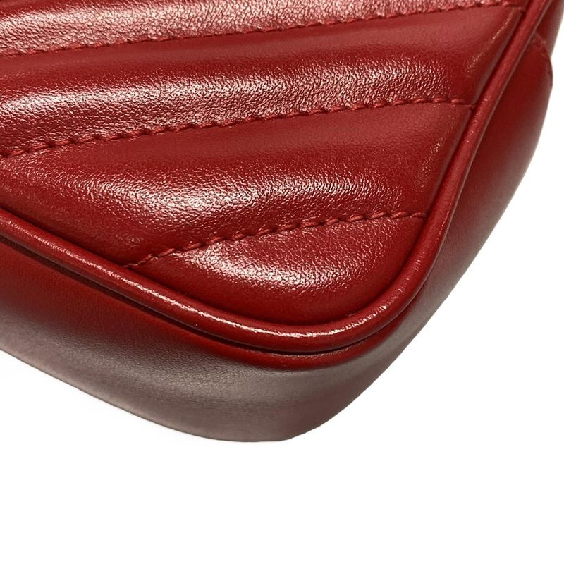 Saint Laurent Paris Waist Pouch Loubert Bag 534817 Red Leather