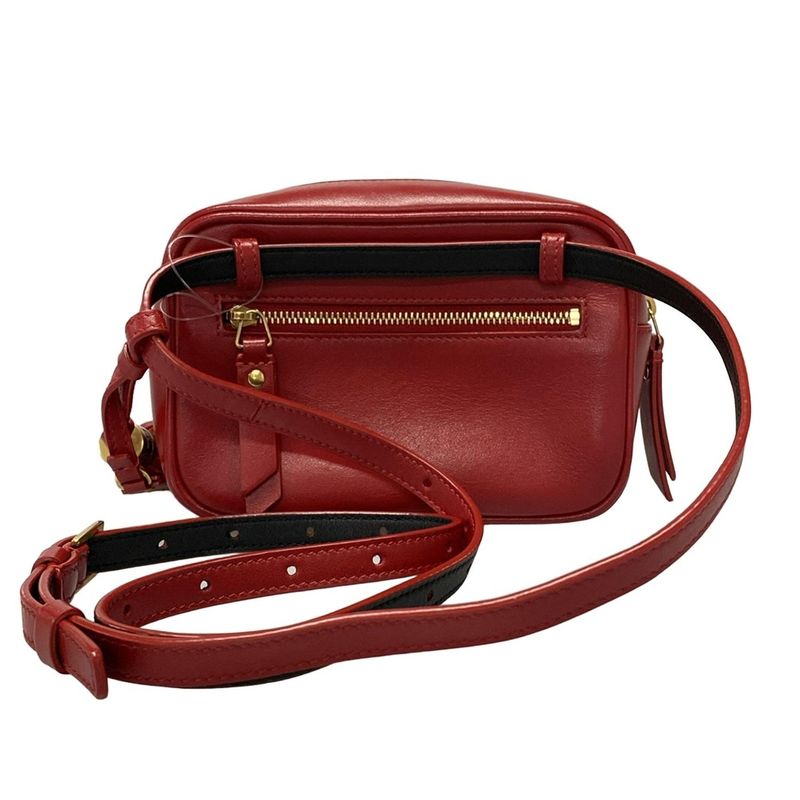 Saint Laurent Paris Waist Pouch Loubert Bag 534817 Red Leather