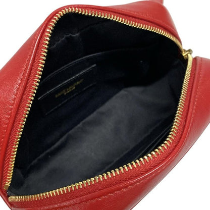 Saint Laurent Paris Waist Pouch Loubert Bag 534817 Red Leather