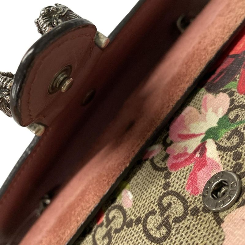 Gucci Shoulder Bag Dionysus GG Plus/gg Spree 476432 Dark Brown X Pink X Multi