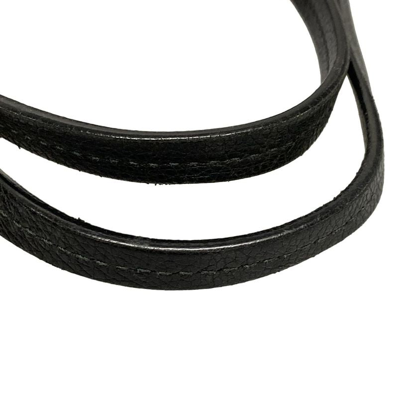 Prada Tote Bag Etiquette 1bg122 Black Leather