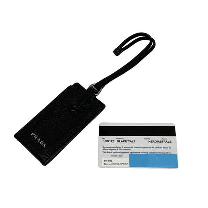 Prada Tote Bag Etiquette 1bg122 Black Leather