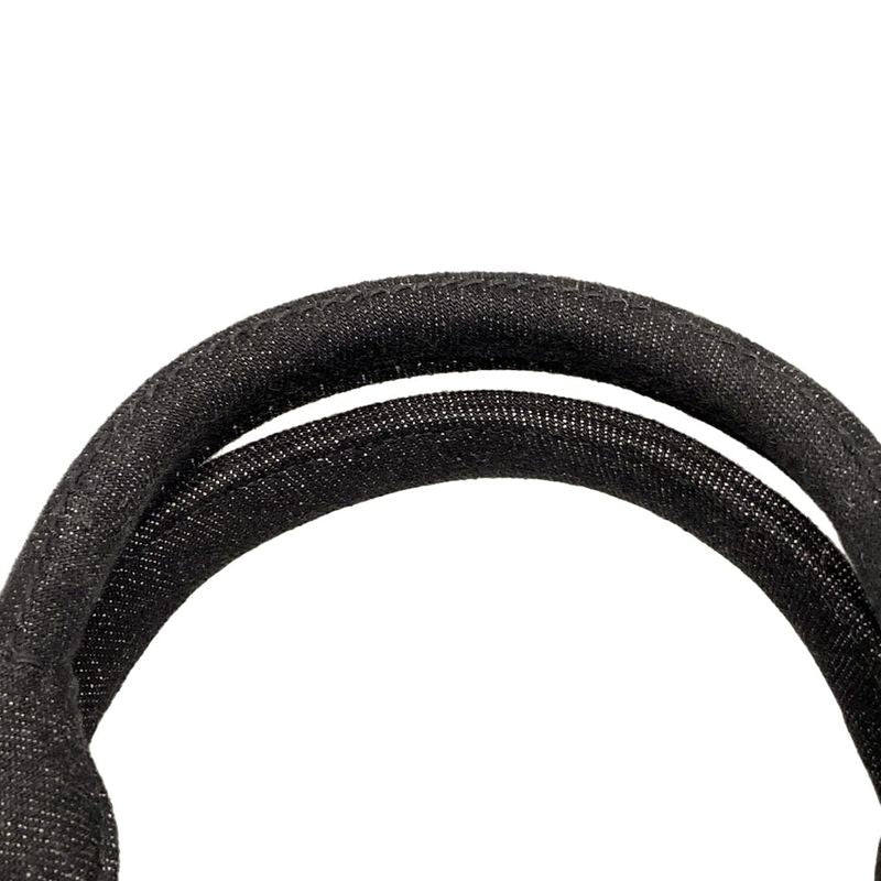 Prada Tote Bag Canapa Bn2439 Black Bijou Studs