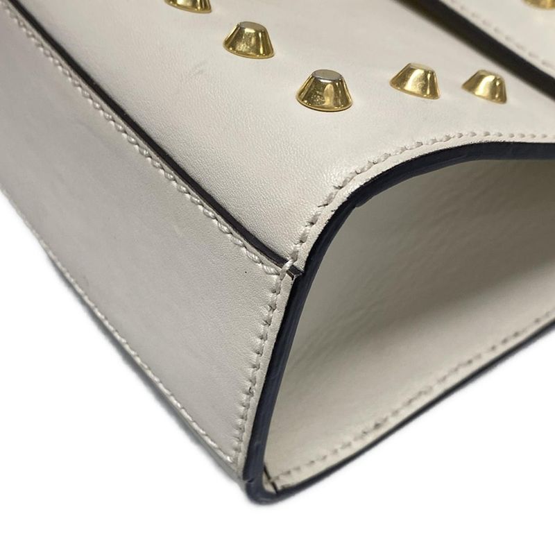 Gucci Shoulder Bag Padlock 432182 Ivory X Gold Chain Shoulder Faux Pearl Studs