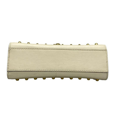 Gucci Shoulder Bag Padlock 432182 Ivory X Gold Chain Shoulder Faux Pearl Studs