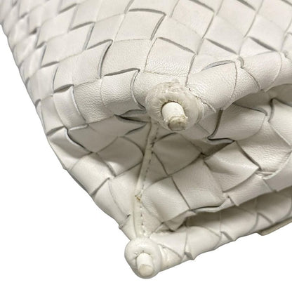 Bottega Veneta Shoulder Bag Intrecciato Ivory Leather