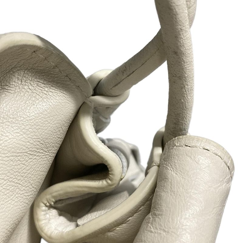 Bottega Veneta Shoulder Bag Intrecciato Ivory Leather