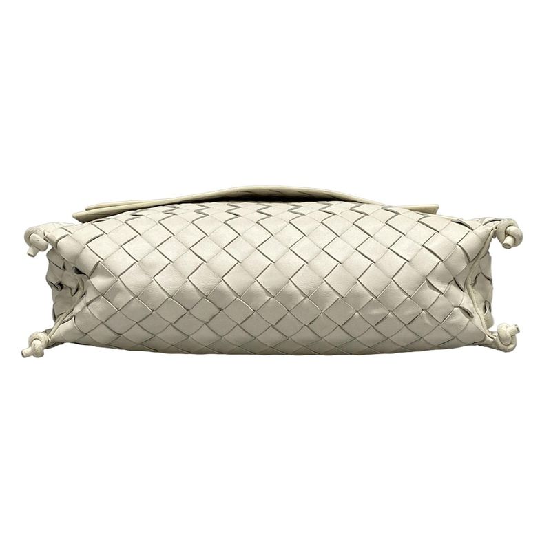 Bottega Veneta Shoulder Bag Intrecciato Ivory Leather