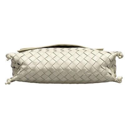 Bottega Veneta Shoulder Bag Intrecciato Ivory Leather