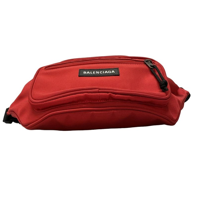 Balenciaga Waist Pouch Explorer Belt Pack 482389 Red X Black
