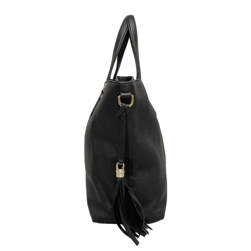 Gucci Tote Bag Soho 282303 Black Leather