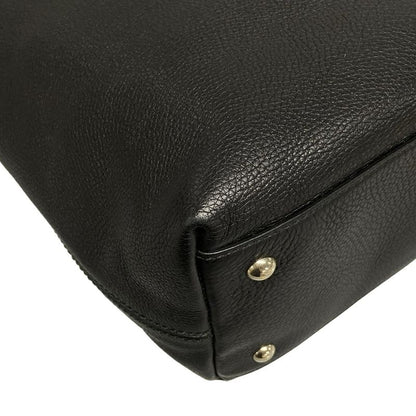 Gucci Tote Bag Soho 282303 Black Leather