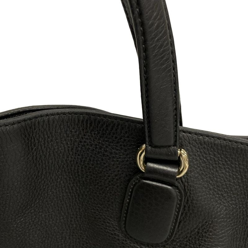 Gucci Tote Bag Soho 282303 Black Leather