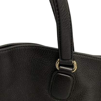 Gucci Tote Bag Soho 282303 Black Leather