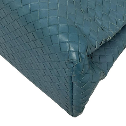 Bottega Veneta Handbag Small Rome Bag Blue Green Leather