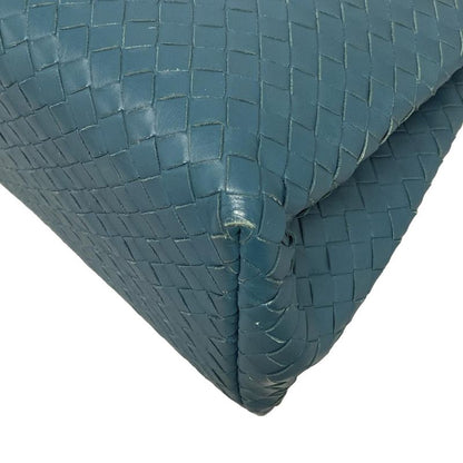 Bottega Veneta Handbag Small Rome Bag Blue Green Leather