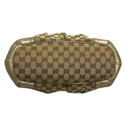 Gucci Handbag Sookie 247902 Dark Brown X Beige X Gold Leather