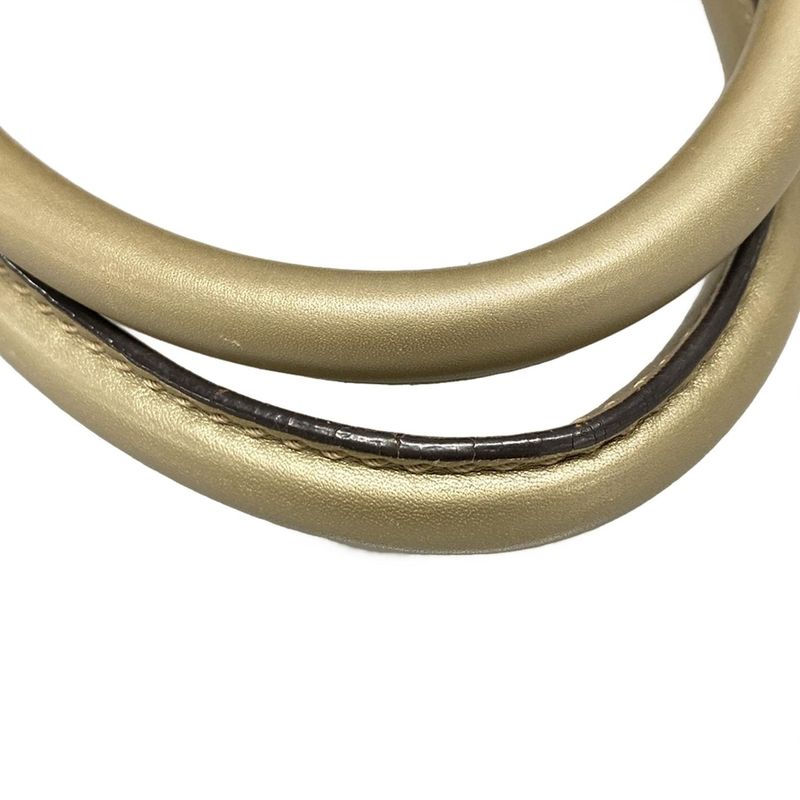 Gucci Handbag Sookie 247902 Dark Brown X Beige X Gold Leather