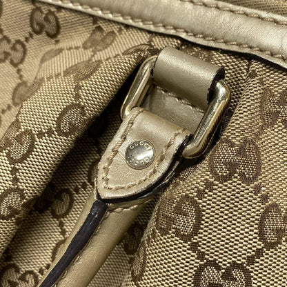 Gucci Handbag Sookie 247902 Dark Brown X Beige X Gold Leather