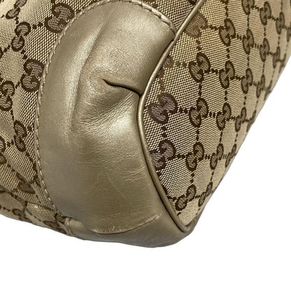 Gucci Handbag Sookie 247902 Dark Brown X Beige X Gold Leather